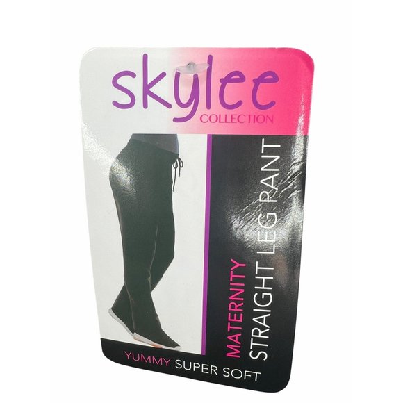 Skylee Collection Black Maternity Super Soft Leg Pants XL - Picture 10 of 10
